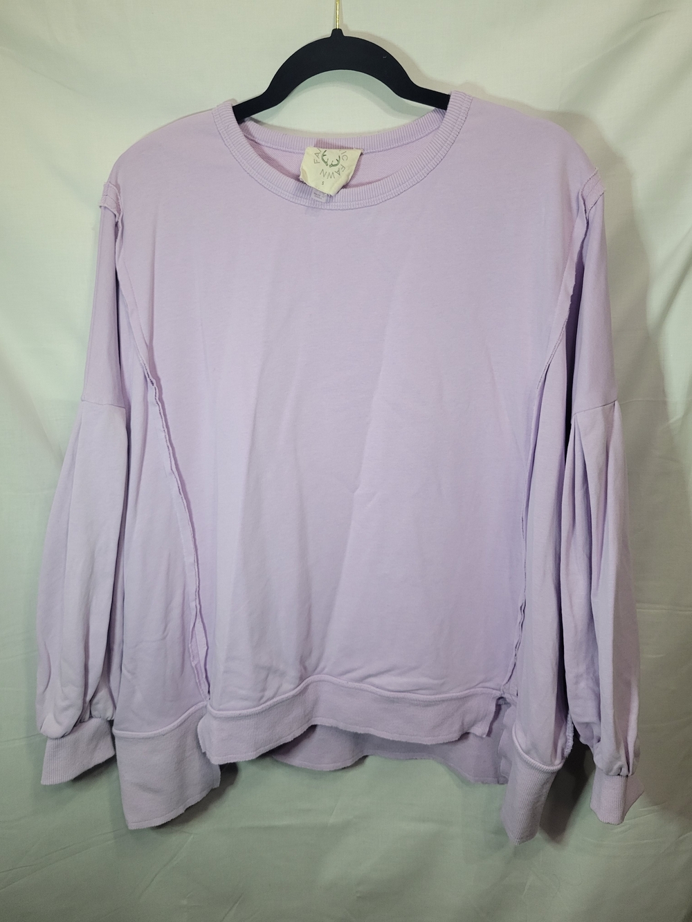 Fantastic Fawn Lavender Long Sleeve Oversized Pullover